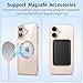 Amzpas Magnetic Wireless Charging Rings for Magsafe, Magsafe Sticker, for iPhone 16/15/14/13 Series,Samsung Galaxy,Google Pixel Series Case -Ultra-Thin(0.4mm)