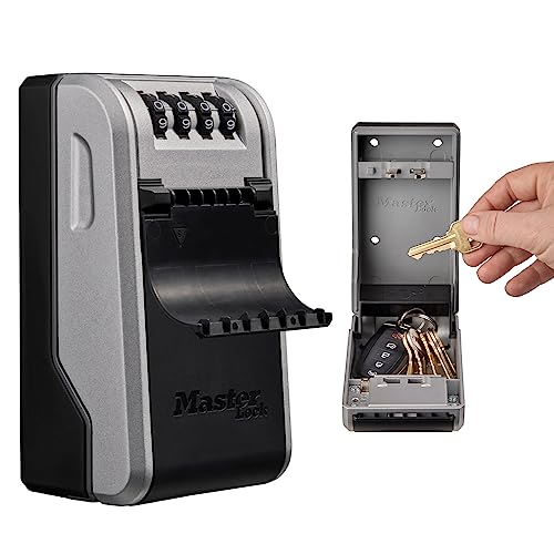 Master Lock 5481EURD Cassetta Portachiavi con Design Innovativo, Grande capienza, Sicurezza Elevata, Aluminium, Grigio, Extra Large