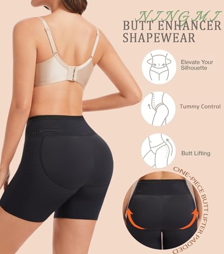 Image of NINGMI Womens Butt Lifter Seamless Hip Enhancer Underwear Booty Pads Shaper Boyshorts