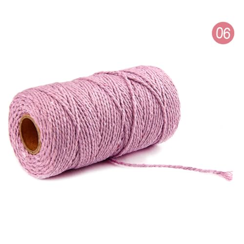 Cuerda de algodón para macramé y proyectos DIY creativos de decoración en el hogar 7