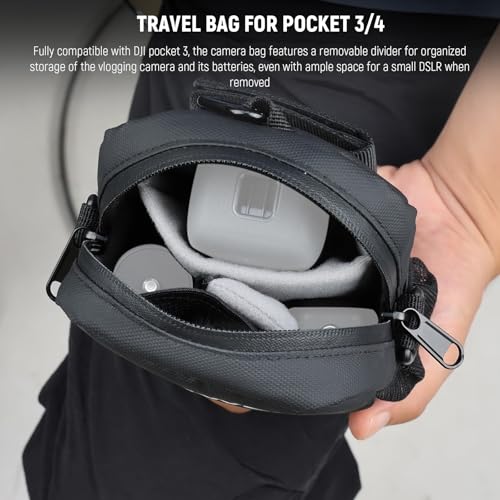 Image of NEEWER Camera Sling Bag, Water Resistant Lightweight Compact Travel Case Crossbody for Photographers, Compatible with DJI Osmo Pocket 3 DSLR Mirrorless Small Photography Accessories, PB13
