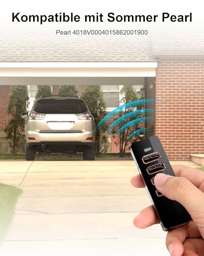 868Mhz Fernbedienung für Sommer Handsender für Sommer 4018V000, 4 Befehl für Pearl Funksender für Sommer 4015862001900, Garagentor Fernbedienung für Sommer Torantriebe, Rollencode (2PCS)