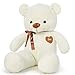 YunNasi Orso di Peluche Gigante Morbido Orsacchiotto L 80cm Bianca Teddy Bear Grande Regalo per Bambini e Fidanzate