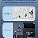 SENECESLI Vakuum Magnetsextell Telefonhalterung, Autotelefonhalterung mit 360 Grad Rotierender Handy Inhaber für Zuhause, Büro, Büro (Black)