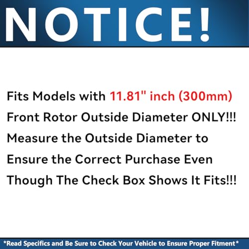 Image of Detroit Axle - Front Brake Kit for 2004-2013 Mazda 3 | 2010-2013 Mazda 3 Sport, 2006-2015 5, Drilled & Slotted Disc Brake Rotors Ceramic Brake Pads Replacement