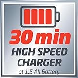 Einhell Power X-Change X-Fast Battery Charger 4A - Battery Monitoring and Intelligent Charging - Universally Compatible With All Einhell 18V PXC Lithium-Ion Rechargeable Batteries - Image 9