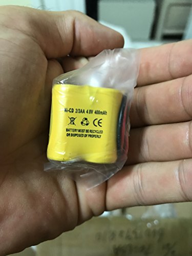 4.8V 400Mah Battery Exit Sign Emergency Light Nicd Ni-Cd Nicad Mk Power Mh29673 Bst Battery D-2/3Aa400Mah Lithonia Bl93Nc484 Nickel Cadmium #TOP3