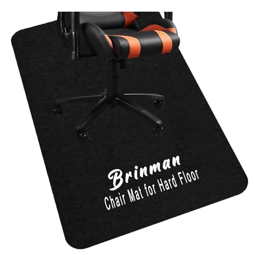 Upgraded Chair Mat for Hardwood & Tile Floor,36'x48' Desk Chair Mat,Anti-Slip Office Chair Mat, Computer Gaming Floor Mat for Rolling Chair, Under Desk Rug Floor Protector,Easy to Clean,Black