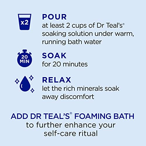 Dr. Teal's Epsom Salt Soaking Solution, Soften & Nourish With Milk And Honey, 48 Oz (Packaging May Vary) #TOP3