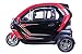 Scooter Electrico Adulto 3 ruedas Movilidad reducida Coche eléctrico Ciclomotor 45km/h ROJO