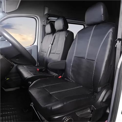 Housses de sièges auto pour fourgonnette utilitaire imperméable noir - 2