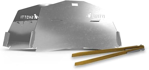 SKOTTI Tapa Tapa de parrilla totalmente plegable para parrilla SKOTTI Multifuncional, pinzas de parrilla, mango y abrebotellas