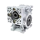 互換性がありますSTEPPERONLINE Nema23ステッピングモーター、NMRV030スクエアフランジウォーム減速機（57 * 57）に対応​​ - 11mm入力/14mm出力(50)