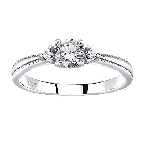 Preisvergleich Produktbild SILVEGO Verlobungsring aus 925 Sterling Silber MELAYNA mit Swarovski® Zirkonia