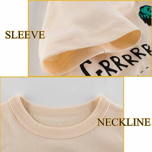 Toddler Boy Shirts Dinosaur Car Excavator Cotton T Shirts Boys Short Sleeve Tshirts Summer Tee Top Clothes for Kids3