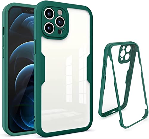 Coque intégrale iPhone 13 Pro Max verte robuste pour activités extérieures