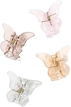 4 pcs Butterfly shape Hair clutcher for girls and women Hair Claw (Multicolor) (005433)