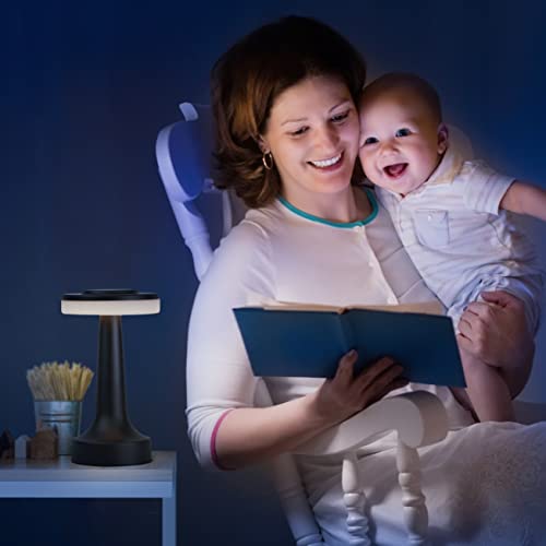 O’bright Portable Led Table Lamp With Touch Sensor, 3-Levels Brightness, Rechargeable Battery Up To 48 Hours Usage, Night Light For Kids Nursery, Nightstand Lamp, Bedside Lamp (Matte Black) #TOP5