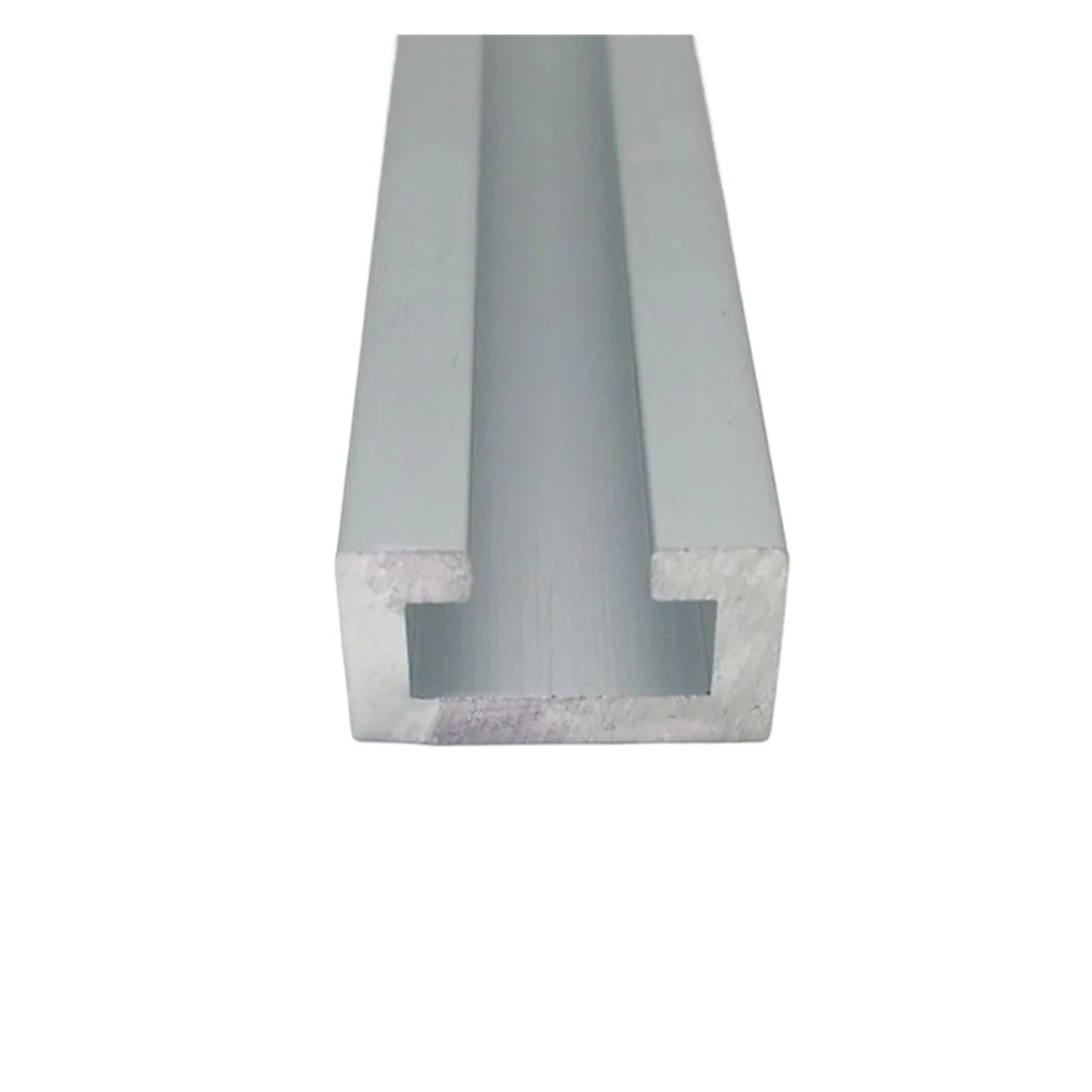 Riel guía de ranura en forma de C, barra de perfil de aluminio, tobogán de aluminio y material de bricolaje(Length 240mm 1Pcs)