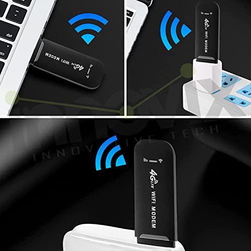 Image of 4G Wireless Dongle with All Sim Support, High Speed 4G WiFi Dongle | 4G Data Card Portable WiFi Hotspot with 150 Mbps Single Band Premium Chipset (4g Dongle Connects Up to 10 Devices)