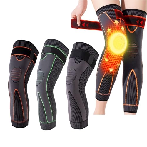 JPSSJGYH Aicao Knee Protection for Warm, Acupressure Self-Heating Knee Sleeve, Breathable Knee Brace Support (3 pairs,XL)