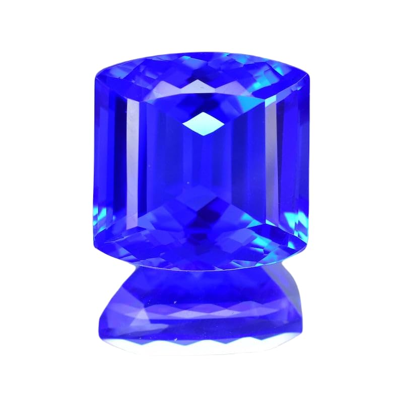 Tanzanite naturelle en forme de coussin 20x19mm pour bague et pendentif