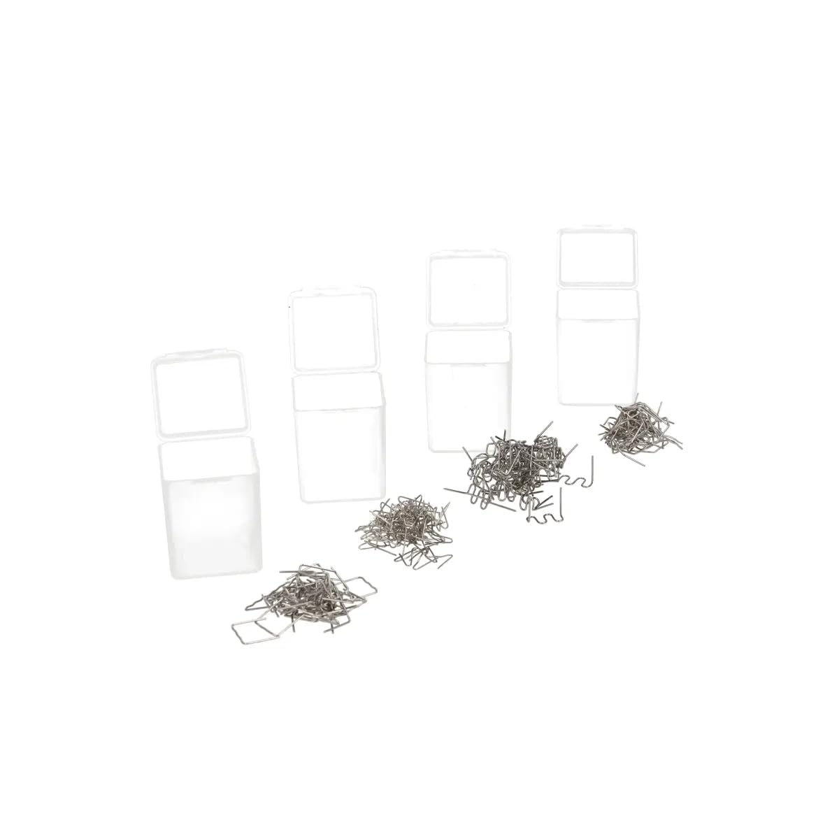 DEDRA DED7529 - Saldatrice in plastica resistente, 50 W, fino a 500 °C, set di 200 graffette, con luce LED, spina europea, 4 tipi di graffette, pinzatrice calda, saldatrice in plastica