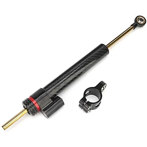 Amortiguador de dirección ajustable de fibra de carbono para motocicletas Cover