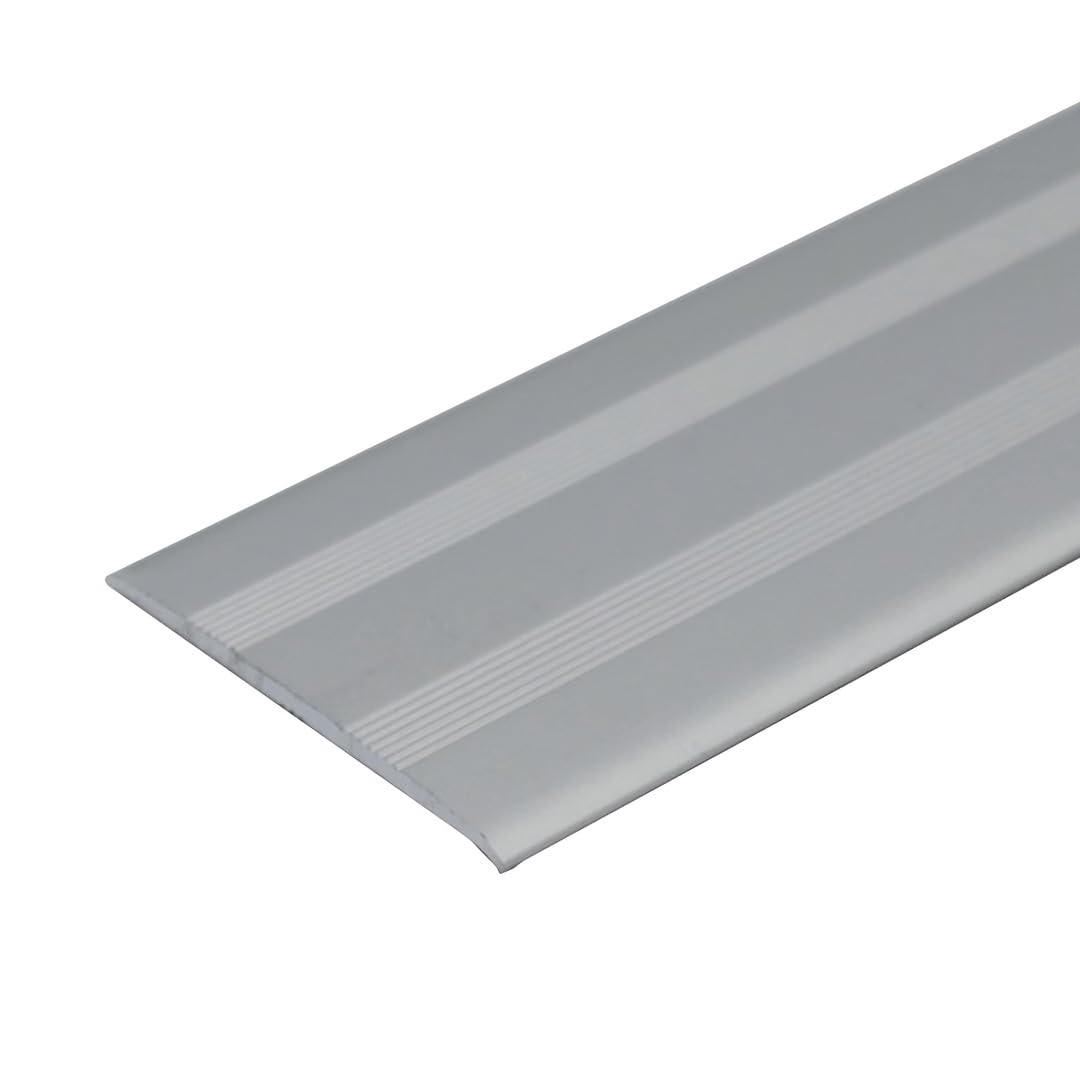 Cayrus Silver A08 35Mm Anodised Aluminium Flat Door Threshold Profile - 2.7M