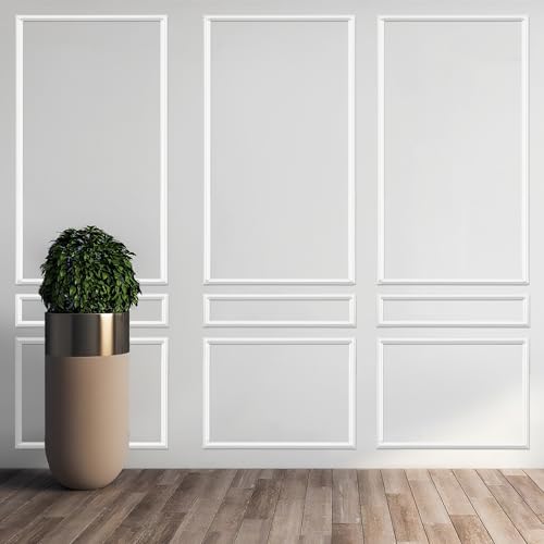 Kit de moulage mural haut de gamme : habillage mural moulures pour boiserie chic