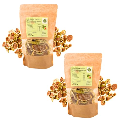 Getrocknete Feigen-Chips als Snack | 2 × 180g Natürlich & Ohne Zucker | Knusprige Geschnittene Feigen für Müsli & Desserts | Veganer & Gesunder Frucht-Snack | Natürliche Süßigkeiten (2er-Pack)