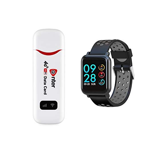 Adaptador de dongle WiFi USB de 100 Mbps, Adaptador de red USB 4G LTE Wireless Hotspot WiFi portátil Enrutador Módem Stick para PC de sobremesa portátil, Soporte de tarjeta de memoria de 32GB TF