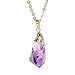 Sedmart Irregular Handmade Amethyst Pendant Crystal Quartz Necklace Chakra Point Gemstone jewelry Mothers Day Gifts