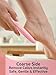 Sunivaca 2-Sided Glass Foot File Callus Remover (Pink)