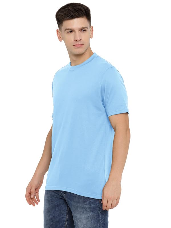 Image of AMERICAN CREW 100% Supima Cotton Round Neck T-Shirt for Men