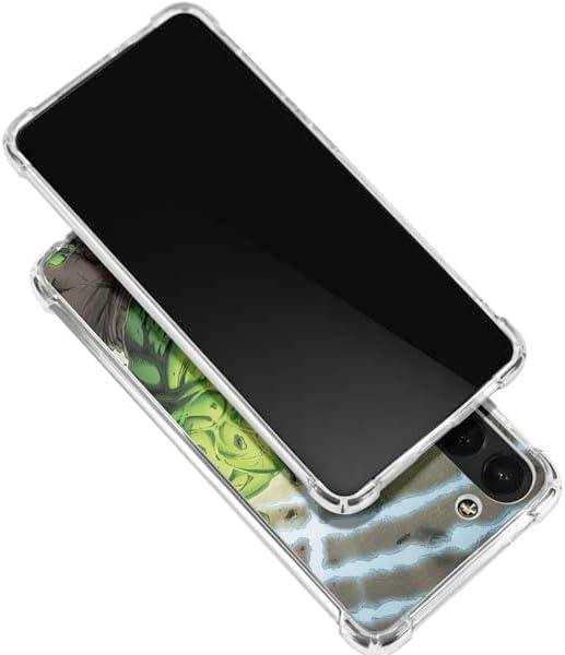 Skinit Clear Phone Case Compatible with Galaxy S24 FE - Officially Licensed Marvel Hulk Green Goliath Design