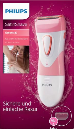 Philips SatinShave Essential HP6306 Damen Elektrorasierer für Beine, kabelloser Einsatz nass & trocken - – Ansicht 6