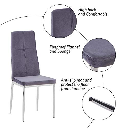 GOLDFAN Eettafel en stoelen Set 2 Moderne Ronde Keukentafel en Tulp Stoelen Eetkamer Set (Wit, 90cm) - Image 7
