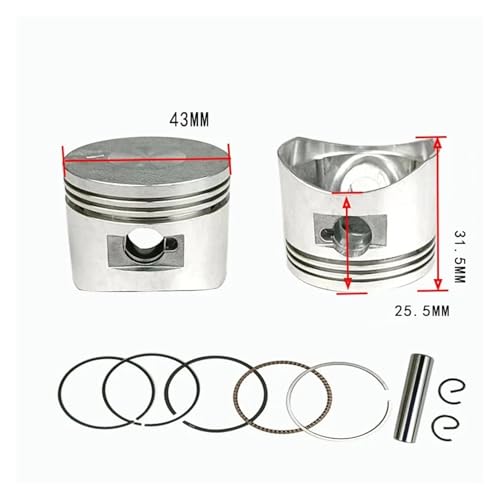 Anillos de pistón 142F para solucionar pérdida de compresión en motor GXV50 3