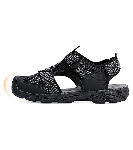 Ezereell Closed Toe Men’s Outdoor Sandals, Waterproof Hiking Sandals Black 11.5 #TOP2