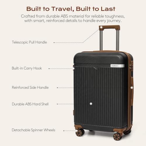 Cosbarn Luggage Sets 5Pcs Suitcases with Wheels,Large Suitcase,20"/24"/28" by Cosbarn - Used condition - Image 2