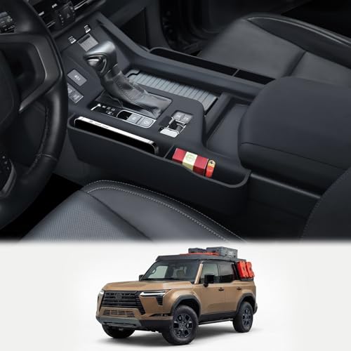 LaIIker Central Control Silicone Storage Box for 2024-2026 Lexus Gx550 Gearbox Scratch-Proof Protective Pad Central Control Gap Storage Tray Interior Finishing Box Modification Accessories (Black)