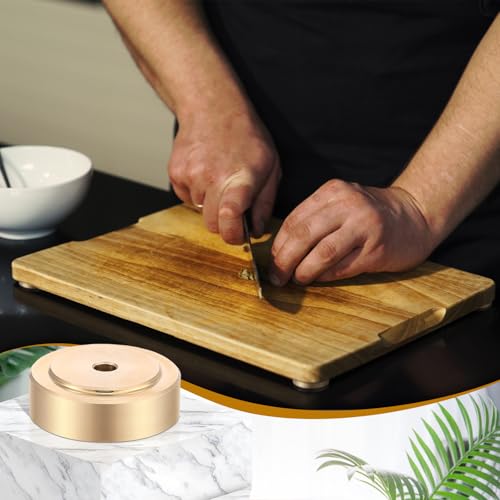Pies para tabla de cortar de latón Yaocom 4 piezas miniatura 4