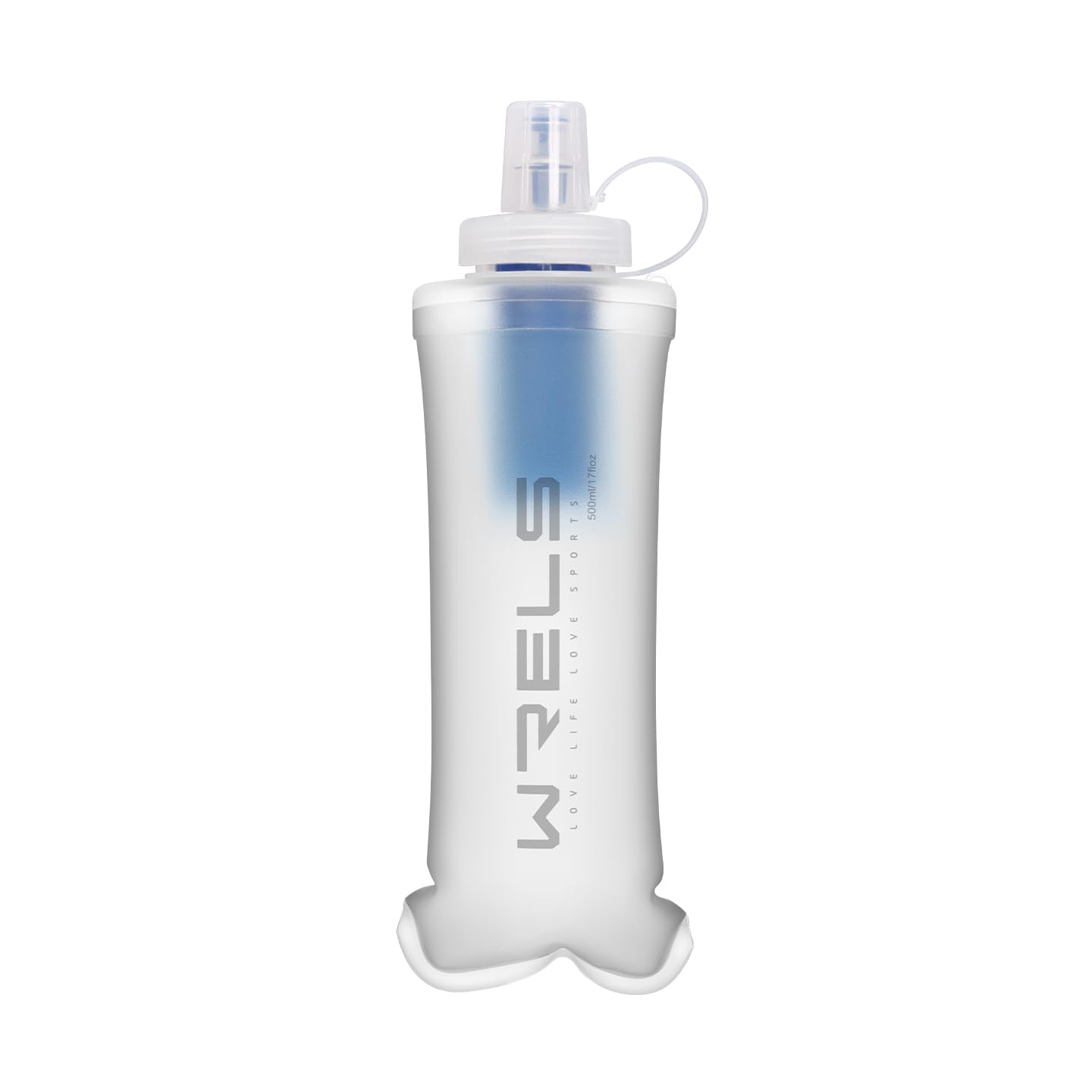 WRELS Collapsible Water Filter Bottle,500ml Ultralight Soft Flask with Filter for Camping, Hiking,Backpacking,Trail Running