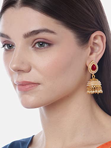 Stylish Plated Jhumka Earrings for Women