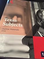 Kaplan Texas Subjects Outline Materials 2016 1506211852 Book Cover