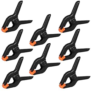 12 Pack Plastic Spring Clamps, 3.5i...