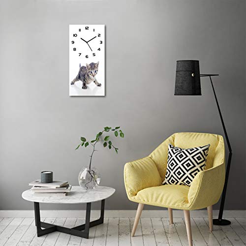 Horloge impression verre sécurité Tulup 30x60cm décor de salon - 4