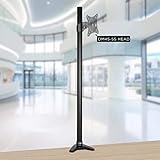 Duronic DM45 DM55 80cm Pole BLACK | Compatible with All Duronic Monitor Desk Mount Arms | Black | Steel | Extra Long | 800mm Length | 32mm Diameter | V-Shaped Clamp Included - Image 3