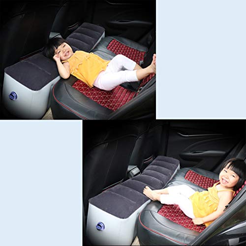 Car Air Mattress with Air Pump Inflatable Bed for Car Backseat Car Travel Bed Backseat Mattress Portable Car Mattress for Vehicle Cushion Camping Blow Up Mattress for car(Gray) - Thumbnail 3